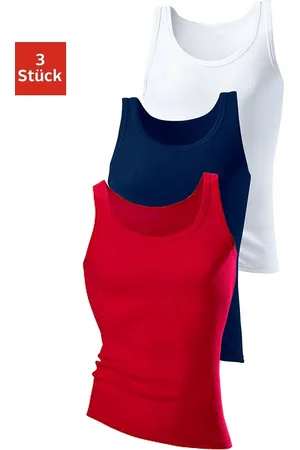 H.I.S Tanktop Feinripp (Packung, 3-tlg) ohne Seitennähte