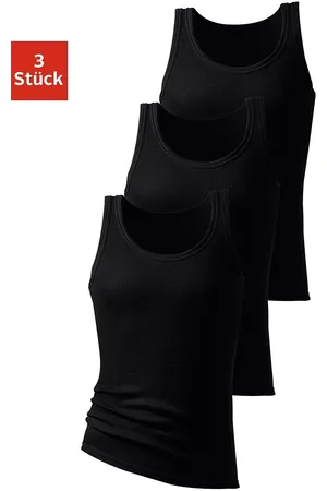 H.I.S Tanktop Feinripp (Packung, 3-tlg) ohne Seitennähte
