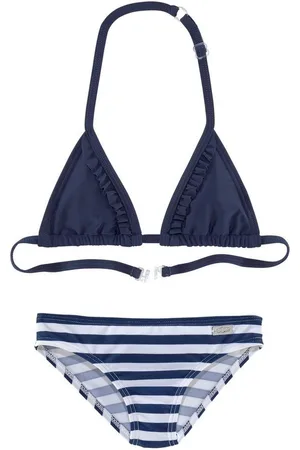 Buffalo Triangel-Bikini in zweifarbiger Optik