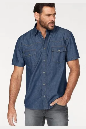 ARIZONA Jeanshemd Kurzarm im Western Stil