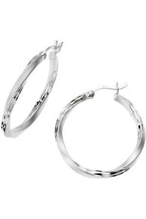 Firetti Paar Creolen Schmuck Geschenk Silber 925 Basic diamantiert
