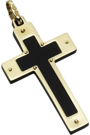 Firetti Kreuzanhänger Schmuck Geschenk Gold 333 Halsschmuck Anhänger für Halskette Kreuz, mit Acryl