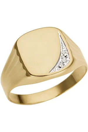 Firetti Siegelring Schmuck Geschenk Gold 333 Herrenring Goldring, mit Diamant