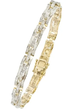 Firetti Armband Schmuck Geschenk Gold 333 Armschmuck Armkette Goldarmband Fantasie, mit Diamant