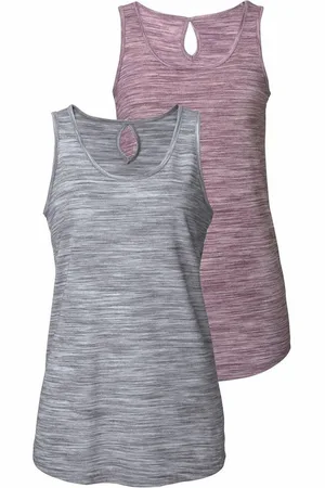beachtime Tanktop mit Struktureffekt (2er-Pack) aus pflegeleichter Qualität