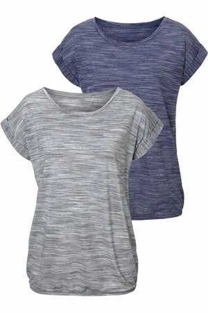 beachtime Kurzarmshirt mit Struktureffekt (2er-Pack) aus pflegeleichter Qualität