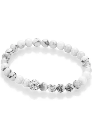 Firetti Armband Schmuck Geschenk Armschmuck Armkette Edelstein Farbstein Kristall, mit Kristallstein (synth), Howlith
