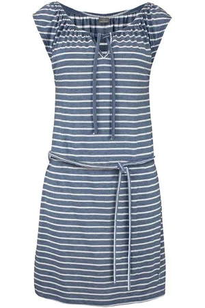 Venice Beach Jerseykleid (mit Bindegürtel) und Streifenprint, sportliches Sommerkleid, Strandkleid