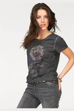 Aniston T-Shirt mit Oil dyed-Waschung