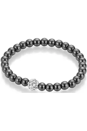Firetti Armband Schmuck Geschenk Armschmuck Armkette Edelstein Farbstein, mit Hämatit, Kristallstein