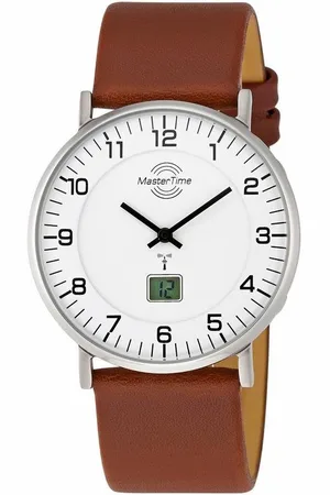 Master Time Funkuhr MTGS-10561-12L, Armbanduhr, Quarzuhr, Herrenuhr, Datum, Langzeitbatterie