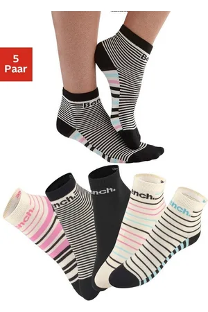 Bench Kurzsocken (Packung, 5-Paar) im Streifendesign