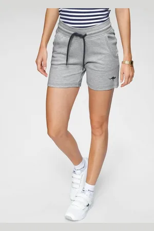 KangaROOS Sweatshorts mit kontrastfarbener Kordel und kleinem Label-Print