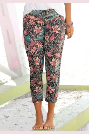 CHIEMSEE Strandhose im Alloverprint mit Taschen, Stoffhose, 7/8-Hose