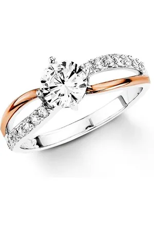 Amor Silberring Schmuck Geschenk, Fingerring Verlobung, mit Zirkonia (synth)