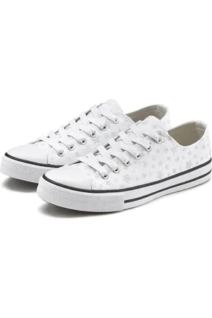 Lascana Sneaker mit Sternenprint in Glitzer-Optik, Freizeitschuh, Schnürhalbschuh