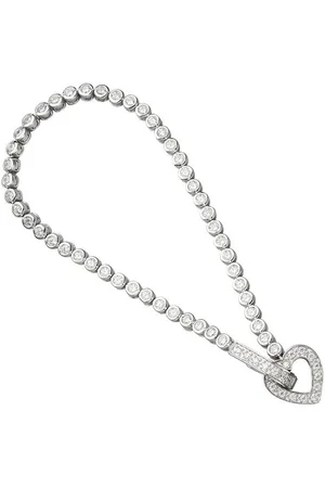 Jobo Silberarmband, Herz 925 Silber mit Zirkonia 19 cm