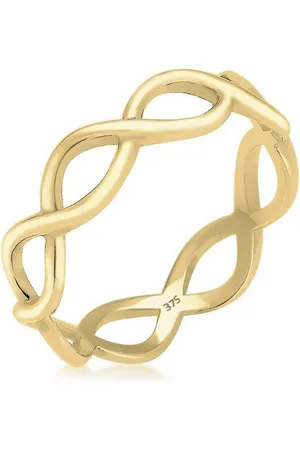 Elli Fingerring Infinity 375 Gelbgold