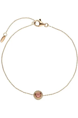 Jobo Goldarmband, 585 Roségold mit Turmalin und 16 Diamanten 20 cm