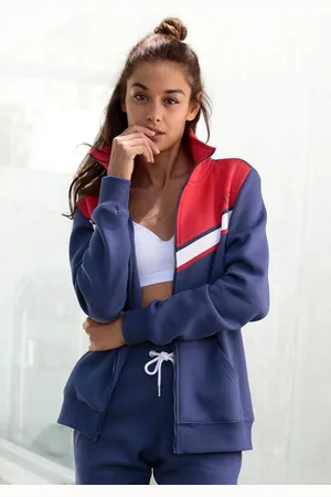 H.I.S Sweatjacke mit Kontraststreifen, Loungeanzug
