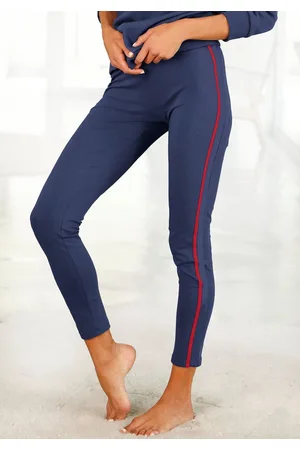 H.I.S Leggings Seitliche Streifeneinsätze in Kontrastfarben