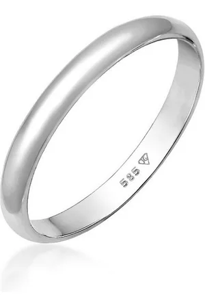 Elli Partnerring Bandring Ehering 585 Weißgold