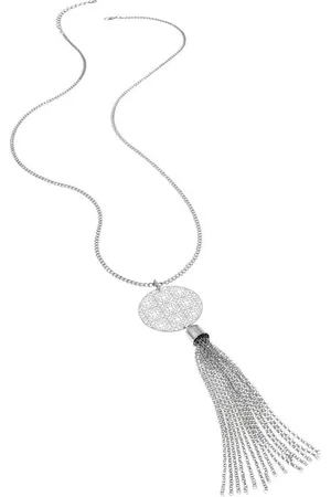 Lascana Lange Kette Halskette mit Traumfänger Anhänger, mit Ornament und Tassel, Kette mit Anhänger, Halsschmuck