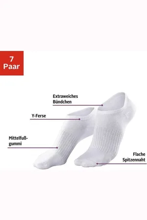 Lascana Sneakersocken (Packung, 7-Paar) mit Mittelfußgummi