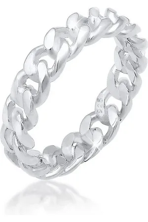 Elli Fingerring Panzer Design Bandring 925 Silber