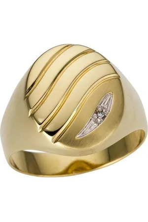 Firetti Goldring Schmuck Geschenk Gold 333 Herrenring Goldring, Made in Germany - mit Diamant