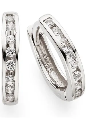 Bruno Banani Paar Creolen Schmuck Geschenk Silber 925 Ohrschmuck Ohrringe, mit Zirkonia (synth)