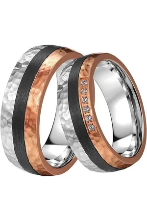 DOOSTI Trauring Schmuck Geschenk Edelstahl Trauring Ehering Partnerring LIEBE, wahlweise mit oder ohne Zirkonia