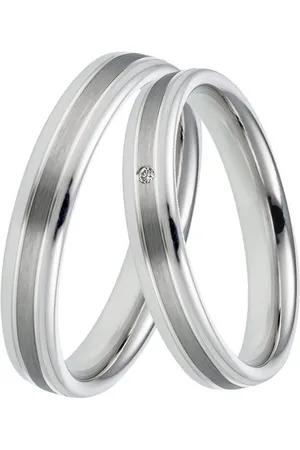 DOOSTI Trauring Schmuck Geschenk Silber 925 Trauring Ehering Partnerring LIEBE, Made in Germany, wahlweise mit oder ohne Brillant