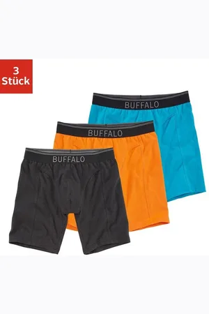 Buffalo Boxer Boxershorts für Herren (Packung, 3-St) in langer Form ideal auch für Sport und Trekking