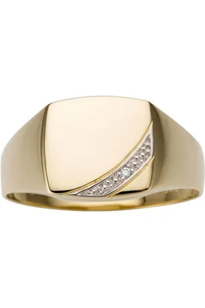 Firetti Goldring Schmuck Geschenk Gold 333 Herrenring Goldring Siegelring, mit Brillant