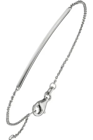 Jobo Armband, 585 Weißgold 18 cm