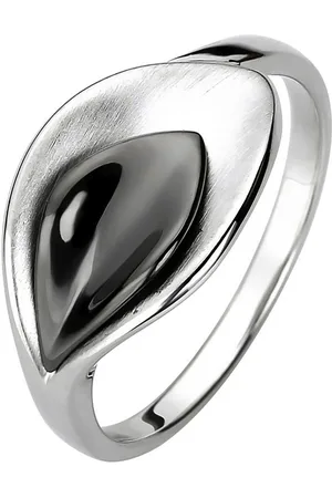 Jobo Fingerring, 925 Silber teilrhodiniert