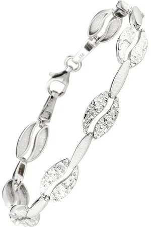 Jobo Armband, 925 Silber gehämmert