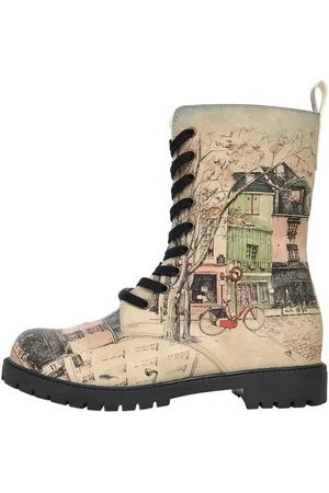 Dogo Zipsy Bonjour Paris Damen Stiefel / Female Schnürboots Vegan