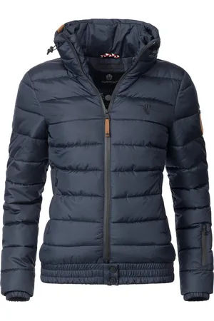Marikoo Steppjacke Poison stylische Damen Winterjacke mit hohem Kragen