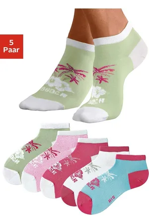 H.I.S Sneakersocken (Packung, 5-Paar) im farbenfrohen Hawaii Design