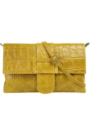 Cluty Abendtasche, echt Leder, Made in Italy