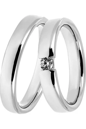 DOOSTI Trauring Schmuck Geschenk Silber 925 Trauring Ehering Partnerring LIEBE, Made in Germany - wahlweise mit oder ohne Zirkonia