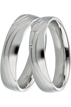 DOOSTI Trauring Schmuck Geschenk Silber 925 Trauring Ehering Partnerring LIEBE, Made in Germany, wahlweise mit oder ohne Brillanten