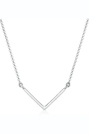 Elli Kette mit Anhänger V-förmiger Anhänger 925 Silber