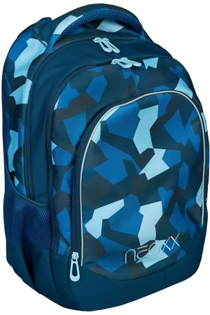NEOXX Schulrucksack Fly, Camo Nation, aus recycelten PET-Flaschen