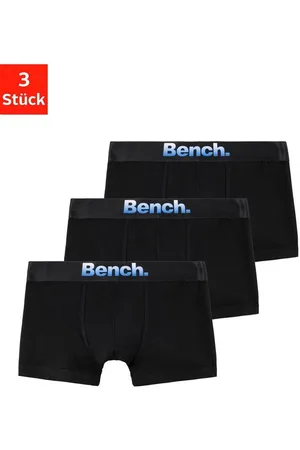 Bench Boxer Boxershorts für Jungen (Packung, 3-St) mit modernem Markenlogo vorn