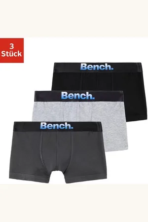 Bench Boxer Boxershorts für Jungen (Packung, 3-St) mit modernem Markenlogo vorn