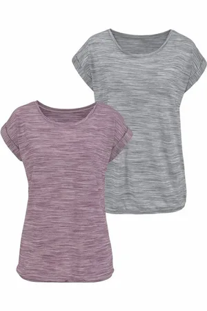 beachtime Kurzarmshirt mit Struktureffekt (2er-Pack) aus pflegeleichter Qualität