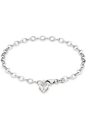 Amor Silberarmband Schmuck Geschenk Armkette Herz LIEBE, Made in Germany - mit Zirkonia (synth)